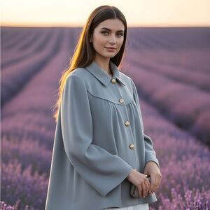 ST.JOHN KNIT SWEATER JACKET (XL)